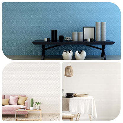 9 Pieces Tile Stencil Set Geometric Wall Stencil Modern Wall Stencil Modern Geometric Tile Template Reusable Wall Template Plastic Drawing Stencils for Ceramic Tile Wood Wall Home Decor (12 x 12 Inch)
