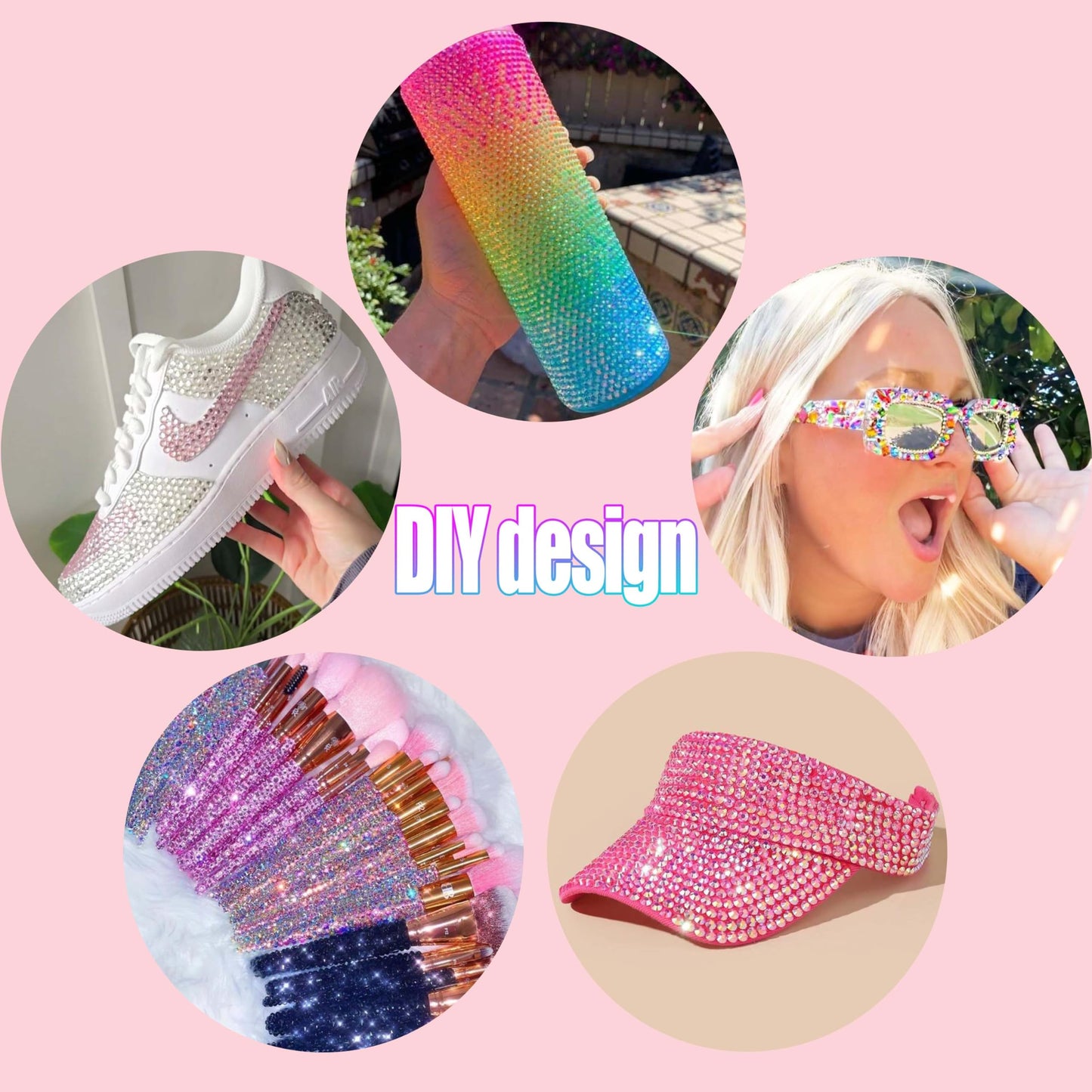 LERBOU 37800pcs Bedazzling Kit with 42 Colors Resin Jelly Rhinestones, 4×10ml B7000 Jewelry Glue Multicolor 3mm Flatback Sparkling Gems for Nail Art, Crafts, Clothing, Diamond Painting