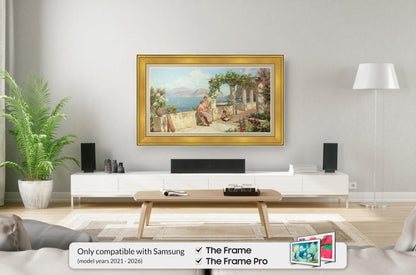 Antique Gold 55" Premiere Deco TV Frame - Compatible ONLY with Samsung The Frame TVs (Fits 2021-2026, LS03A, LS03B, LS03C, LS03D, LS03FA)