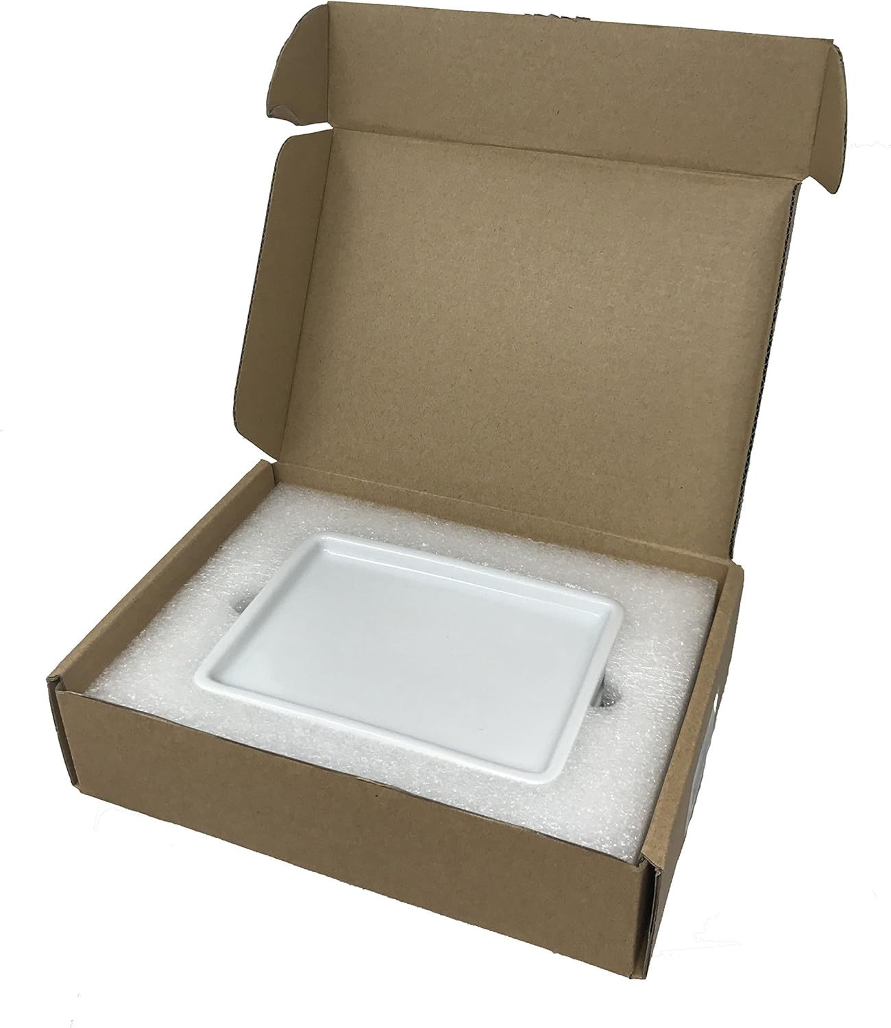 Tetra-Teknica Less is More Series SD-2P Porcelain Soap Dish, Color White, 2 per Pack