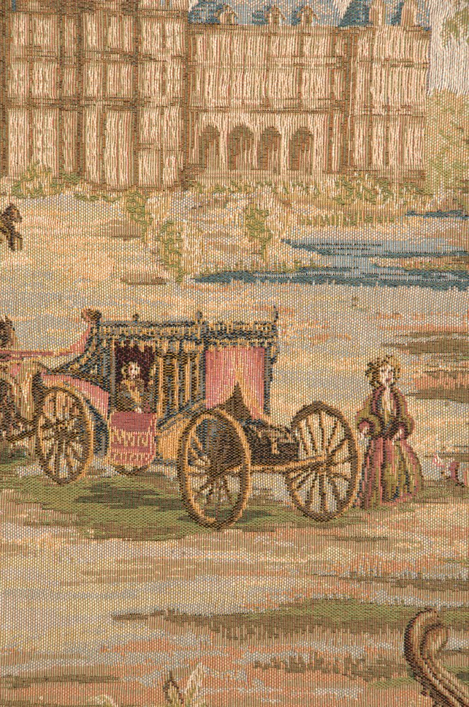 Charlotte Home Furnishings Inc. Verdure Au Chateau I French Tapestry Wall Hanging 58 X 55 Inch Viscose Cotton And Polyester Blend Wall Art Woven In France Perfect For Home Decor And Wall Decor