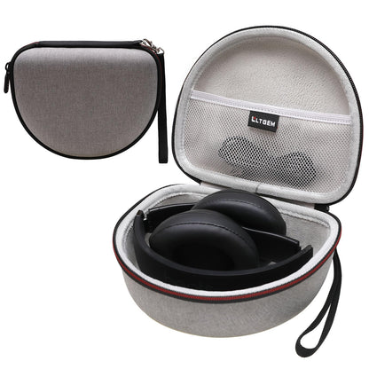 Headphone Case Compatible with Beats Studio Pro/Solo 4 / Studio 3 / Solo 3 / Picun B8 / BERIBES/JLab JBuds Lux ANC Wireless Bluetooth Noise Cancelling Headphones, Light Gray(Case Only)