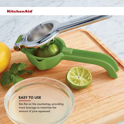 KitchenAid Citrus Juice Press Squeezer for Lemons and Limes with Seed Catcher and Pour Spout, 8 Inch