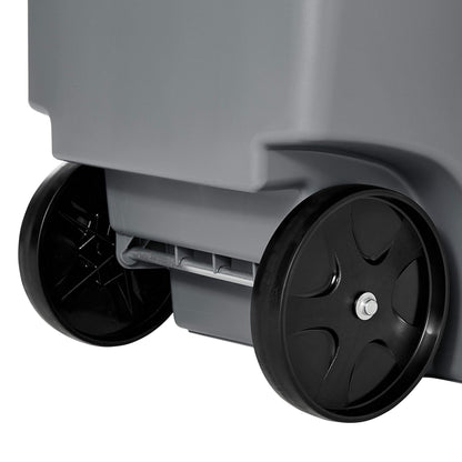 Rubbermaid Commercial Products BRUTE Rollout Plastic Trash/Garbage Can/Bin with Wheels 65 Gal for Restaurants/Hospitals/Offices/Back of House/Warehouses/Home