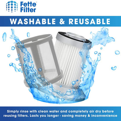 Fette Filter - 2- Pack Filter with Bissell 2156A, 1665, 16652, 1665W, 2156E Canister Vacuum, Compare to Part 1613056 for Bissell Zing, AeroSwift, and Powerforce Canister Vacuums - Pack of 2