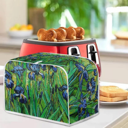 DISNIMO Irises Van Gogh Polyester Toaster Cover, 2 Slice, Kitchen Small Appliance Dust & Fingerprint Protection