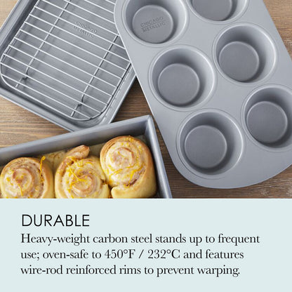 Chicago Metallic Professional 4-Piece Non-Stick Toaster Oven Set