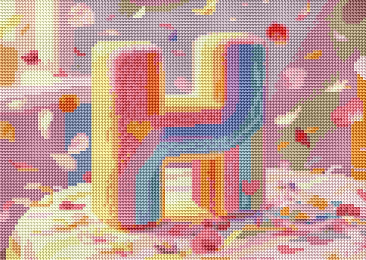 INZTXKRI 5D Full Drill Letter Diamond Painting Kit for Adults, Stress Relief DIY Craft Set, Round Resin Diamonds, Premium Linen Canvas, Home Wall Decor, Birthday/Christmas Gift (12×16inch) (H)