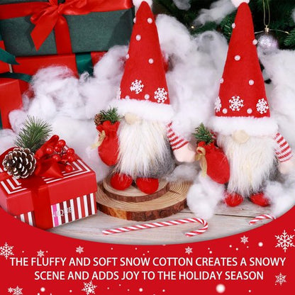 EIMMBD Artificial Snow - Fluffy Christmas Decor for Holiday Crafts | 12.4 Ounces
