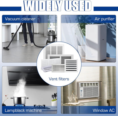 Cut to Fit Foam Pad Pre Filter, Air Purifiers Filter Replacement for Most Air Conditioners, Trash Cans, Dehumidifiers,