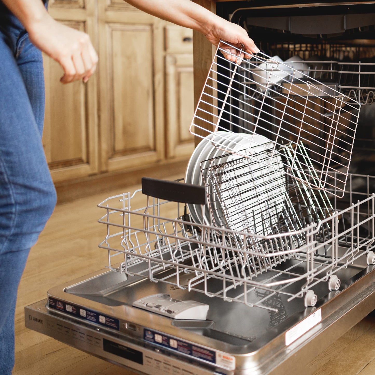 KITCHENATICS 4-Tier Stackable Cooling Racks for Baking, 100% Stainless Steel Wire Rack, Oven Safe Baking Rack, Oven Rack for Pizza, Cake, Bread, Cooling Rack for Cooking and Baking, Cookie Rack 15x10