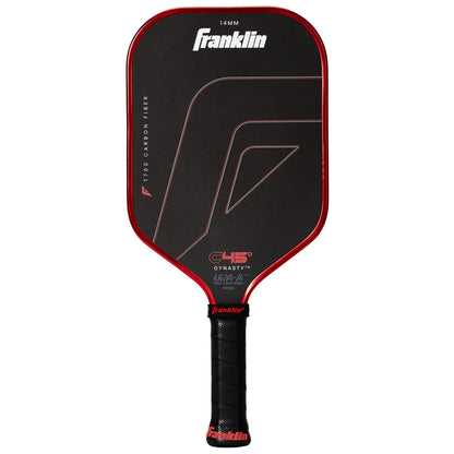 Franklin Sports PRO Pickleball Paddles – C45 Carbon Fiber Series - Official USAP + UPA Approved – Pro Player Design, DYNASTY 14MM RED