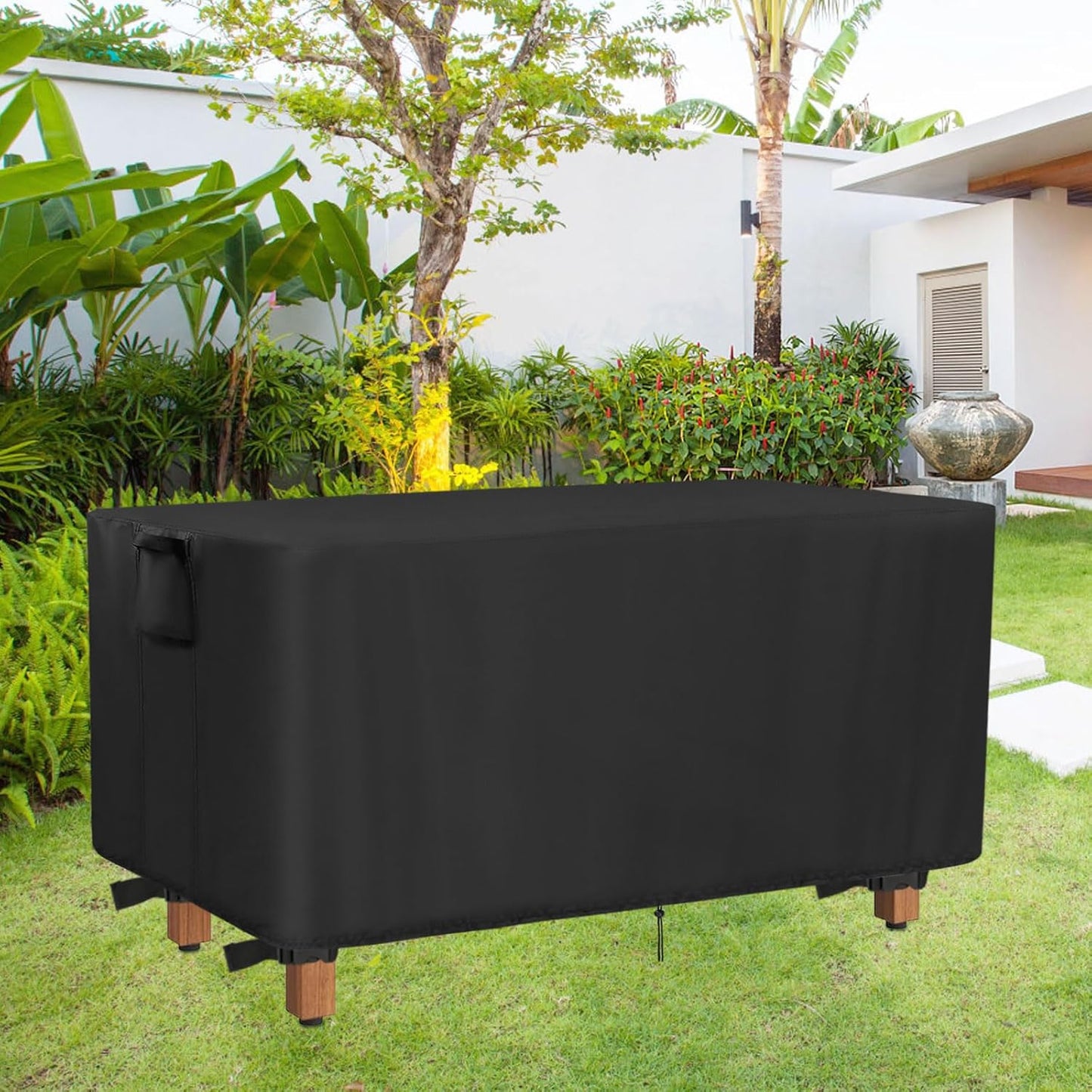 36" 36inch Black-36"L 14" 18" Outdoor Bench Cover for AquaTeak Spa Teak Shower Bench, Waterproof Teak Bench Cover