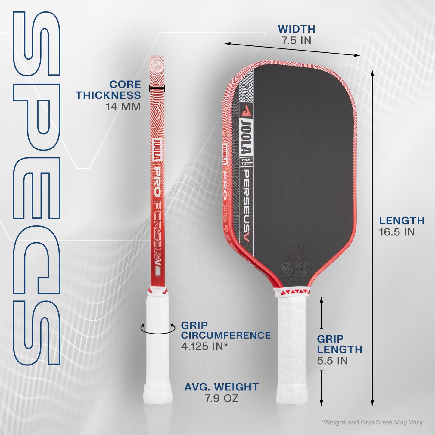JOOLA Pro V Pickleball Paddle - 14mm/16mm - Raw Carbon Fiber Textured Surface - Enhanced Frame & Propulsion Core, USAPA & UPA-A Certified, NFC Chip Enabled, Premium Control & Lightweight Performance