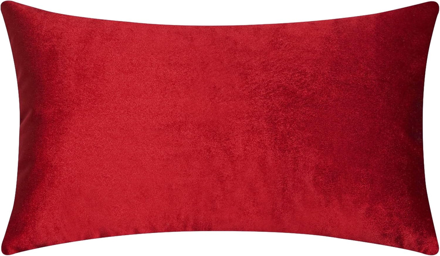 12x20 12 20 Inch (30x50cm), Home Brilliant Pillow Cover Accent Velvet Throw Pillows Rectangle Pillow Cover for Lumbar