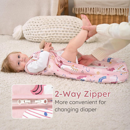 Yoofoss Baby Sleep Sack - 1.5 Tog Wearable Blanket for 18-24 Months | 100% Organic Cotton, Warm & Comfy