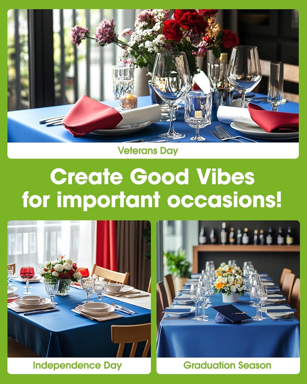 20 Pack, 54 108 Inch 2025, Pureegg Plastic Table Cloth Disposable x Table Cloths, Graduation Decorations Class