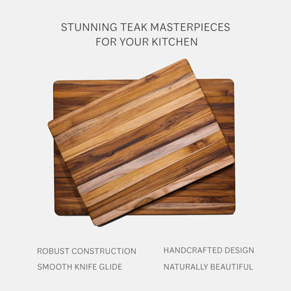 Teakhaus Cutting Board - Extra Large (XL) Wood Cutting Board with Grip Handles - Holiday Gift Ideas for Men and Women - Gift-Ready, Reversible, Edge Grain Wood, Knife Friendly - FSC Certified