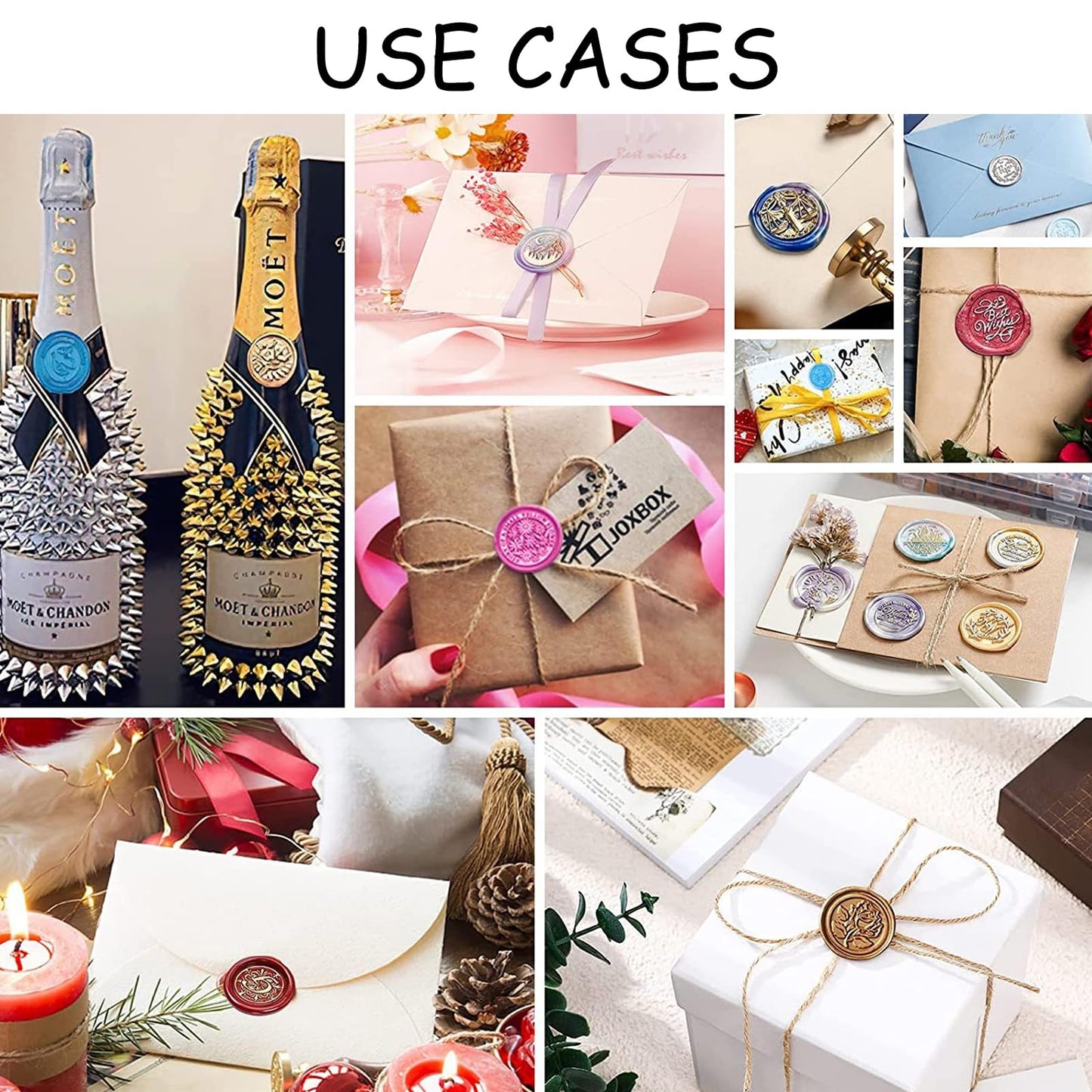 30Pcs Wax Seal Stamp Kit,Vintage Classic Sealing Wax Stamp Heads with Wooden Handle & Metal Wax Seal Molds, with Envelope Greeting Card, for Gift Wrapping,Wedding, Party Invitations & Wine Packaging