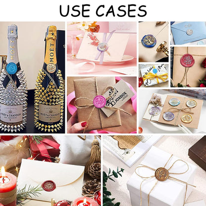 30Pcs Wax Seal Stamp Kit,Vintage Classic Sealing Wax Stamp Heads with Wooden Handle & Metal Wax Seal Molds, with Envelope Greeting Card, for Gift Wrapping,Wedding, Party Invitations & Wine Packaging