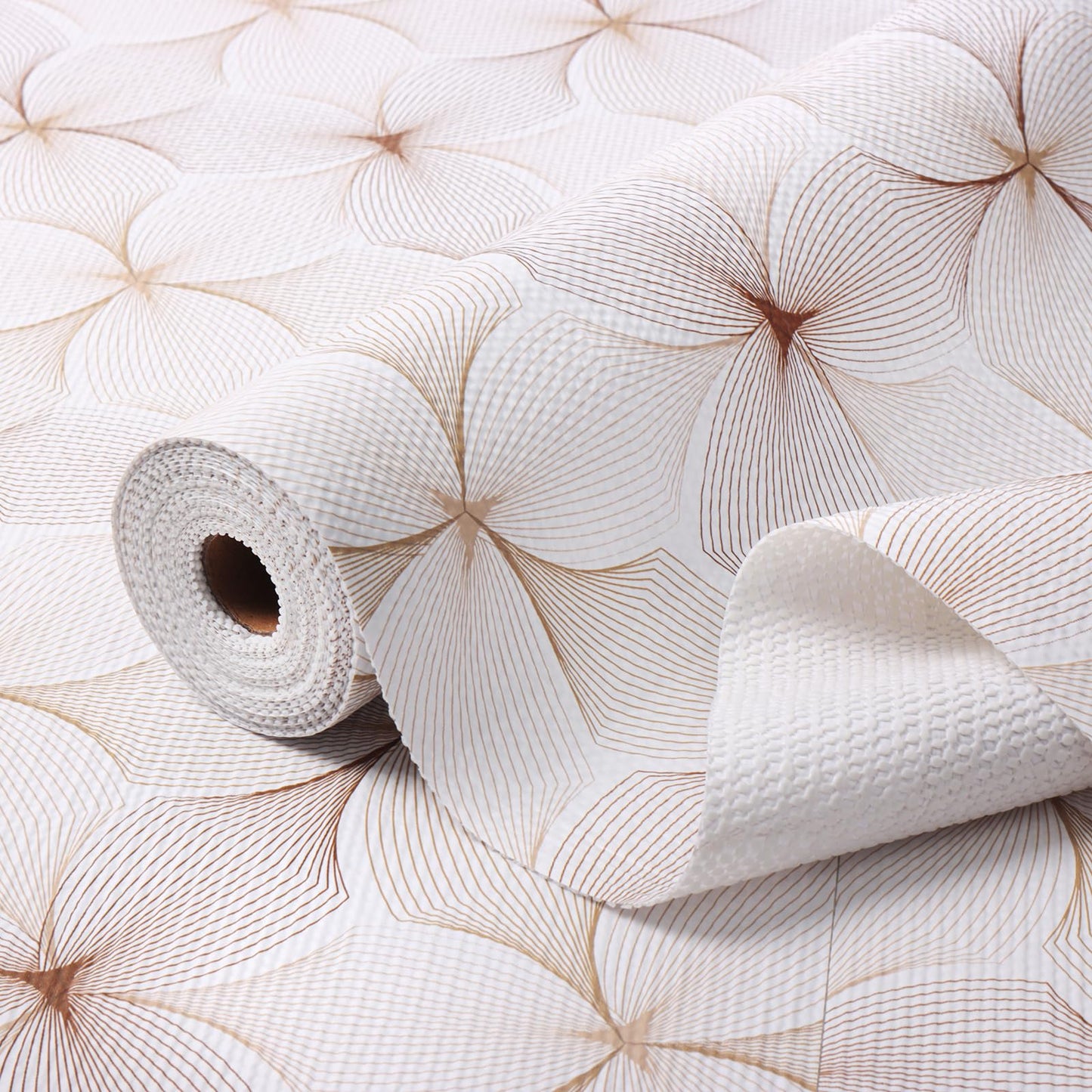 Quttisay Shelf Liner for Kitchen Cabinets,Non Adhesive Cabinet Liner,Non-Slip Drawer Liner,Waterproof Shelf Liner Easy to Clean Strong Grip Liner for Cabinets,Drawers,Cupboard，(Flower 12 inx16.4 FT)