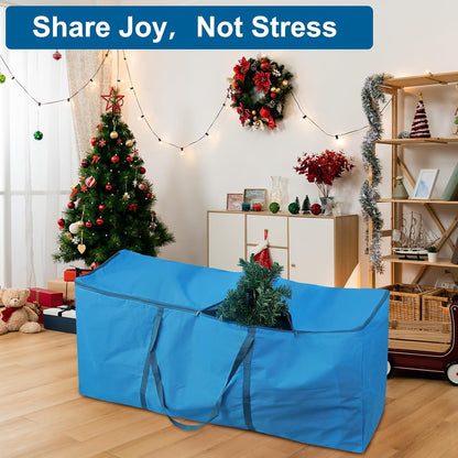 Regine Switzerland Christmas Tree Storage Bag - Fits Up to 7.5 ft Tall Trees | Durable Cloth with Reinforced Handles & Dual Zippers