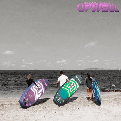 UPWELL 11'6"×35" Extra Wide Inflatable Paddle Board, Stand Up Paddle Board, Sup Paddle Boards for Adults, Chipmech Purple
