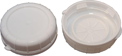 The Dairy Shoppe 48 mm (64 oz/2 Glass Milk Bottle, Heavy Glass with Extra Lid, Creamery Style pk, Half Gallon)