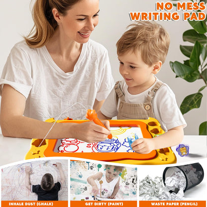 Large Magnetic Drawing Board Toddler Toys for 3 4 5 6 Year Old Kids Girls Boys, Doodle Board Montessori Preschool Educational Travel Toys Gifts for 3 4 5 6 Year Old Etch Sketch Erasable Writing Pad