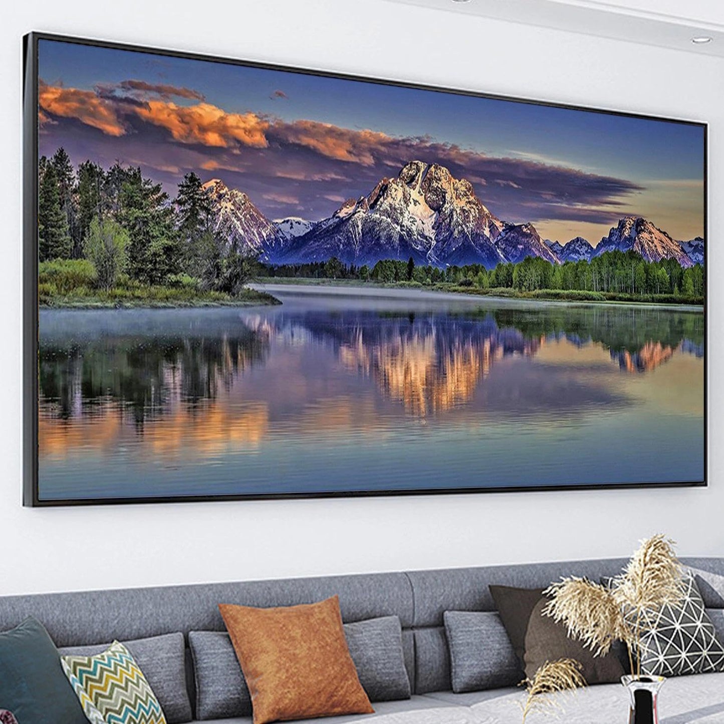 JATOK Large Square Diamond Art Kits for Adults, Full Drill Landscape 5D Diamond Painting Kits for Beginners, DIY Gem Art Picture for Gift Home Wall Decor, 40x70cm/15.7x27.5inch