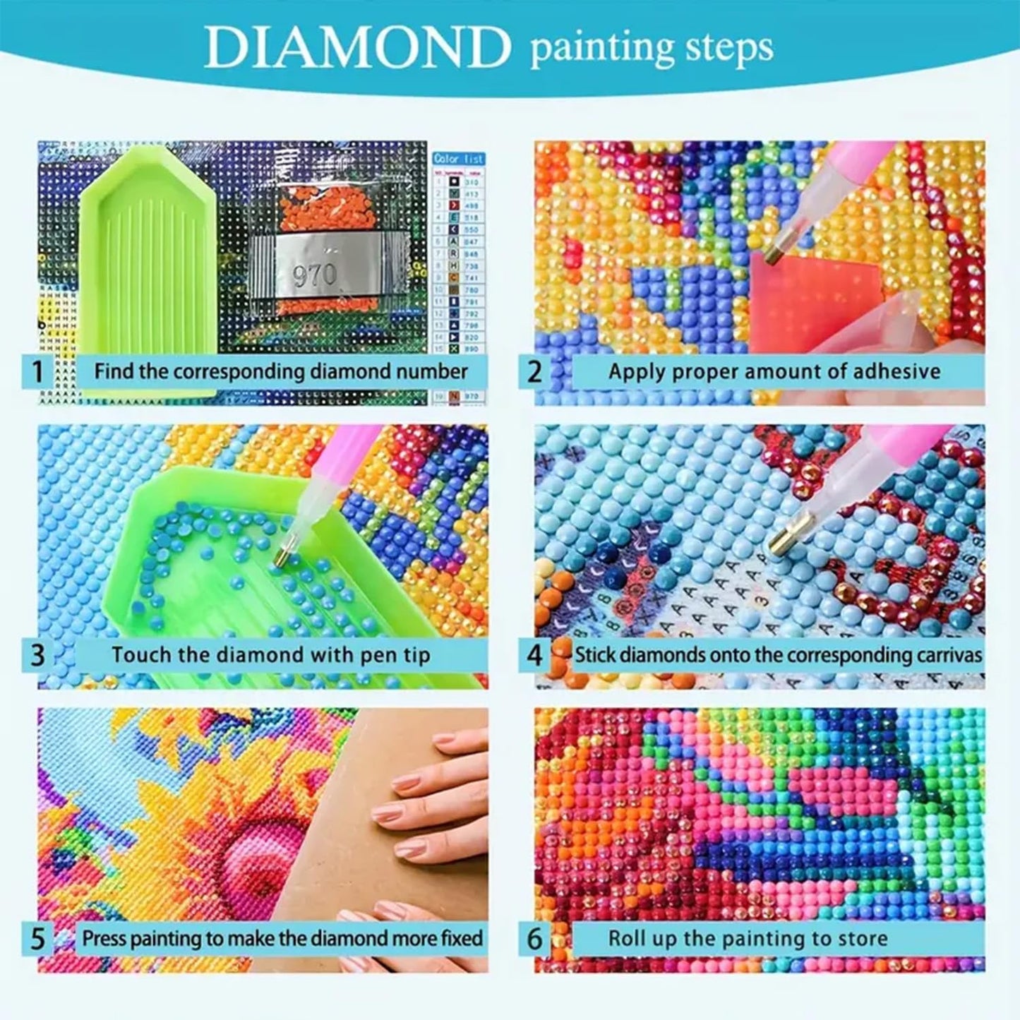 BYGFHLYW 5D Diamond Painting Kits for Adults, Landscape Eiffel Tower Diamond Art Kits for Adults Beginner, DIY Full Drill Diamond Dot Gem Painting for Home Wall Decor 12x16inch