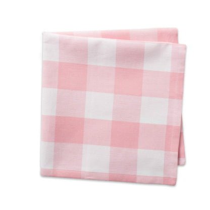 DII Buffalo Check Collection, Classic Farmhouse Cloth Napkin Set, 20x20, Pink & White, 6 Piece