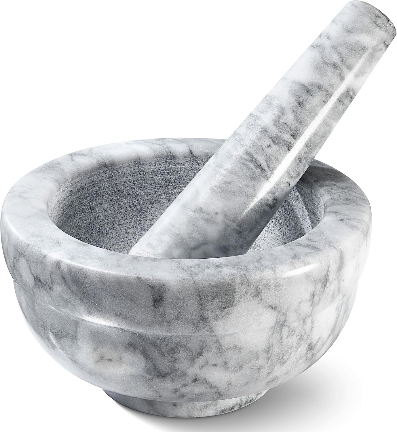 Sagler Set Set, 2.5oz 3.75x2, Mortar and Pestle - Small Grinding Bowl Container for Guacamole, Spices, Salsa, Pesto