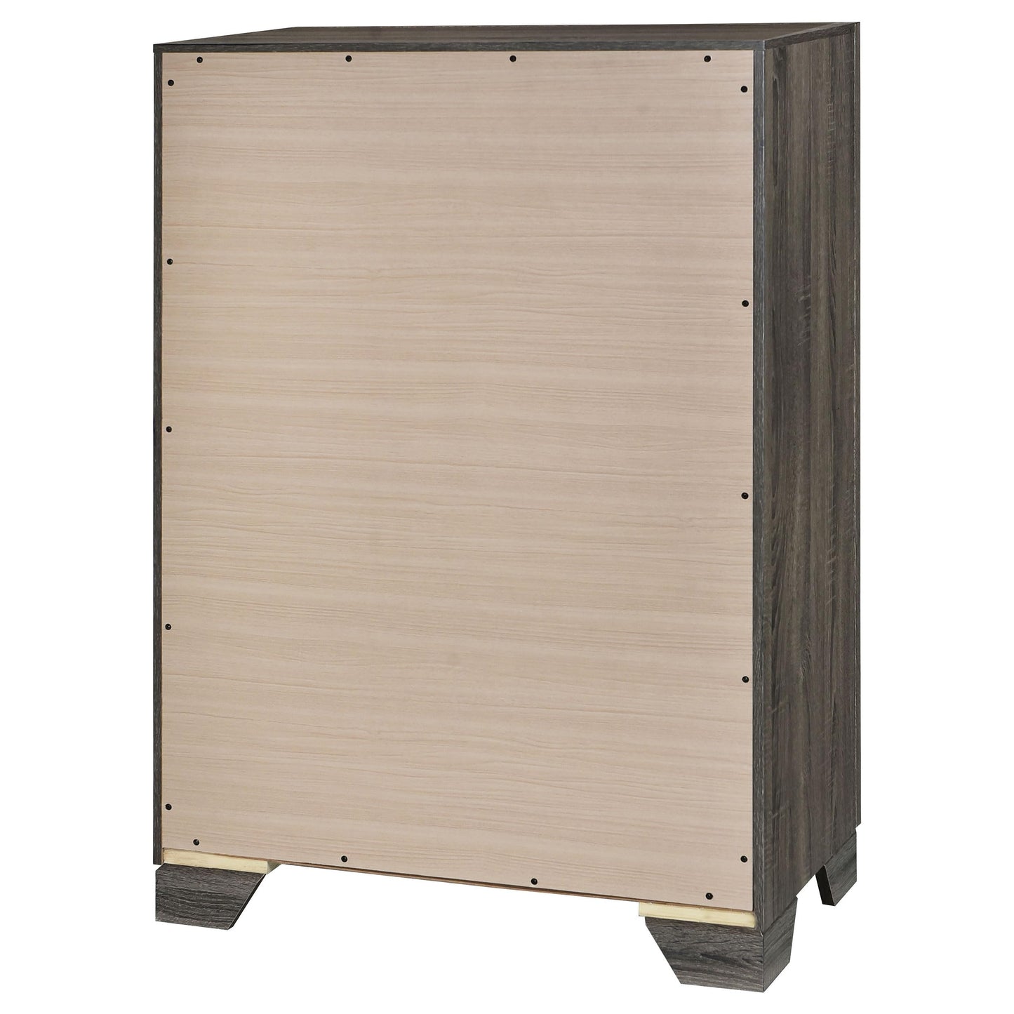Coaster Home Furnishings - Wright - Wood - 4-Drawer Chest with Bar Handles, Mitered Trim and Laminate Surfaces - Transitional - Bedroom - Brown Oak - 223345