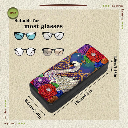 Leatrice Animal Diamond Art Kits for Adults Small Diamond Painting Kit Gem Art Paint by Diamonds Dot Eyeglasses Case 5d Diamond Art DIY for Beginner Women Swan