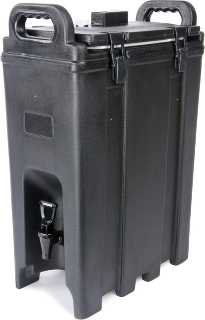 Carlisle FoodService Products Cateraide Insulated Beverage Dispenser with Handles for Catering, Events, Kitchens, And Restaurants, Plastic, 5 Gallons, Black