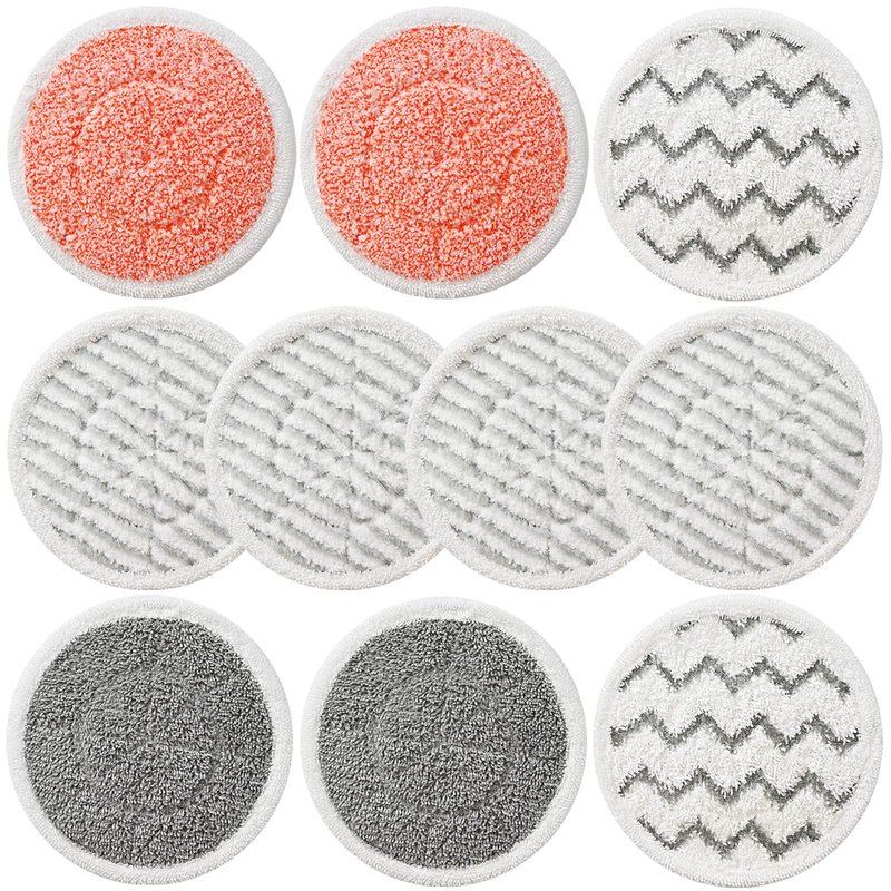 10 Pack Upgraded S7001 Pads Replacement Steam Mop Pads for Shark S7001 S8201 S7201 S7000 S7000AMZ S8001 S7005 S7020 Series Steam Mop Pads,Steam & Scrub All-in-One Scrubbing Mop Pads,Part #: XKITP7000