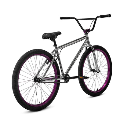 Elite BMX Bicycle 18", 20" & 26" BMX Bike for Teen Bike and Adult Bikes - Freestyle BMX Bike All Models Come with 3 Piece BMX Crankset (Purple Smash, 26" Outlaw)