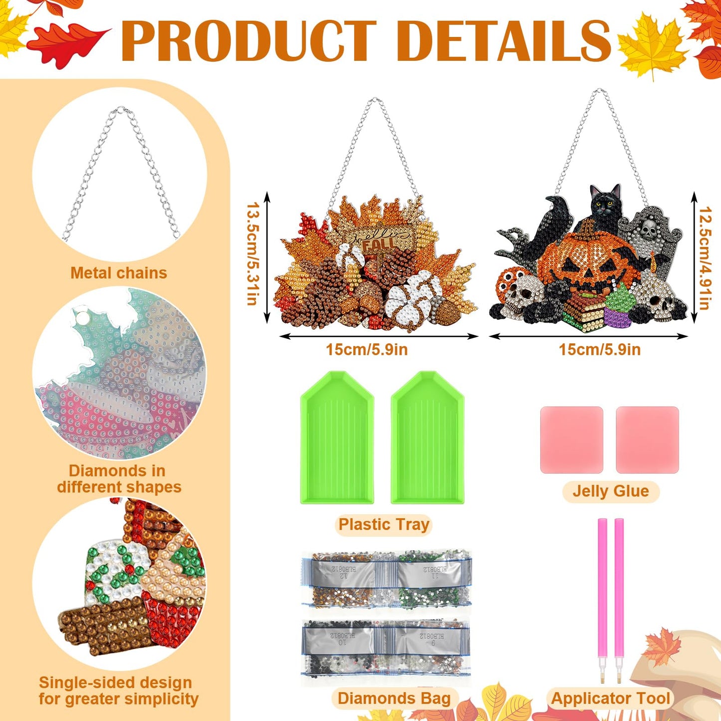 Chunful 20 Pcs Seasonal Diamond Art Wreath Kits Holidays Spring Summer 5d DIY Diamond Art Painting Hanging Sign 4th of July Ornament for Adult Office Holiday Wall Home Decoration(Festival)