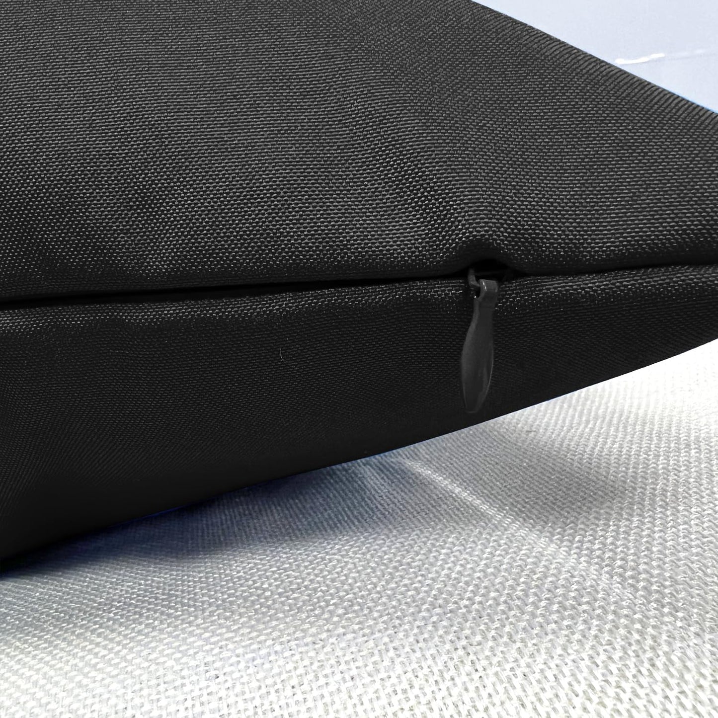 12x20 Set 2 VAKADO Lumbar Outdoor Waterproof Black Throw Pillow Covers of Decorative Tender Green Outside Patio