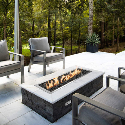 Stanbroil 48 x 6 Inch Stainless Steel Fire Pit Kits with Spark Ignition, Propane Gas Firepit Insert for Outdoor DIY Firepit Project - Propane Gas Version