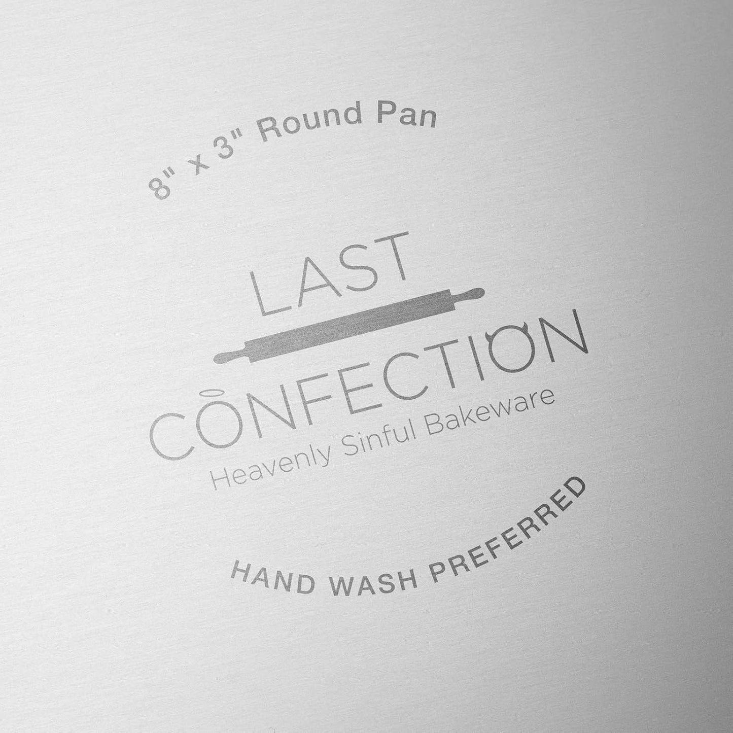Last Confection 8" x 3" Aluminum Round Cake Pan, Professional Bakeware
