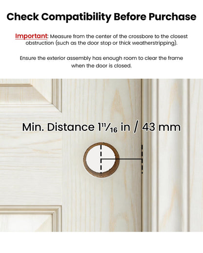 Lockin Veno Pro - All-in-One Smart Lock for Front Door - Palm Vein & Fingerprint Keyless Entry - 2K 180° Video, WiFi, Motion Sensor, 32GB Storage - No Monthly Fee