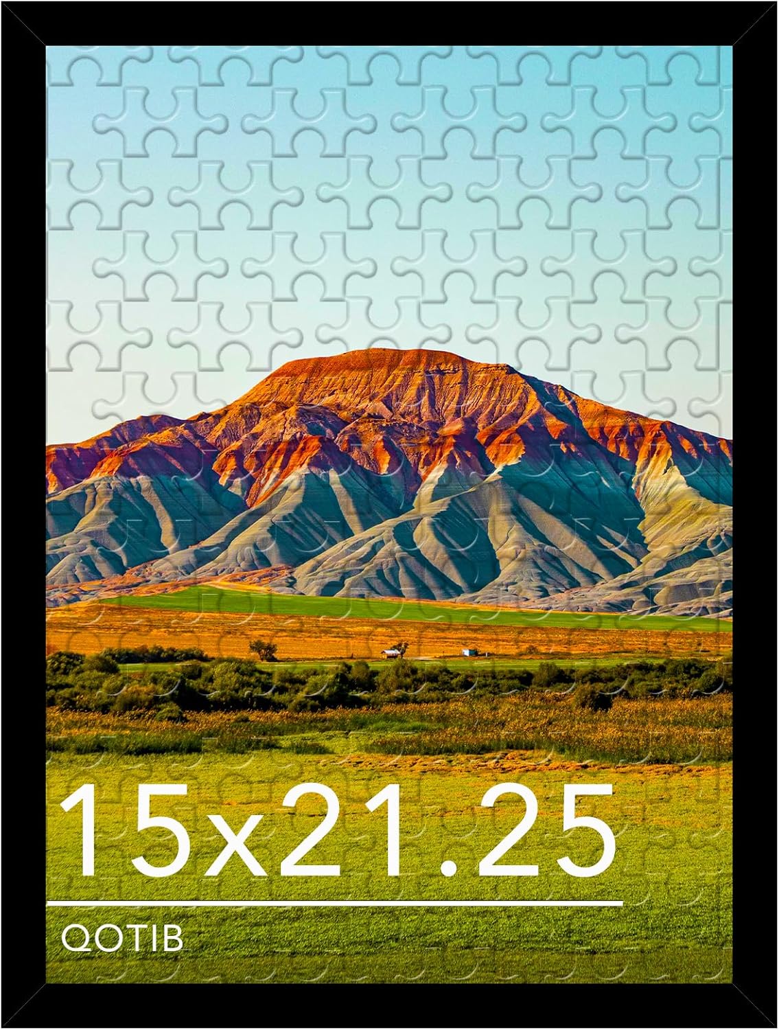 15x21.25 15 21.25 1 Pack Wood Puzzle Frame Black for Wall Hanging, x Picture Frame Poster Photo Frame for Wall