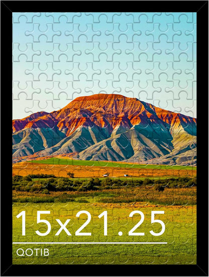 15x21.25 15 21.25 1 Pack Wood Puzzle Frame Black for Wall Hanging, x Picture Frame Poster Photo Frame for Wall