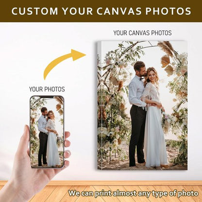 Custom Canvas Prints - Personalized Photo Wall Art for Weddings, Family, and Home Decor | 32x24