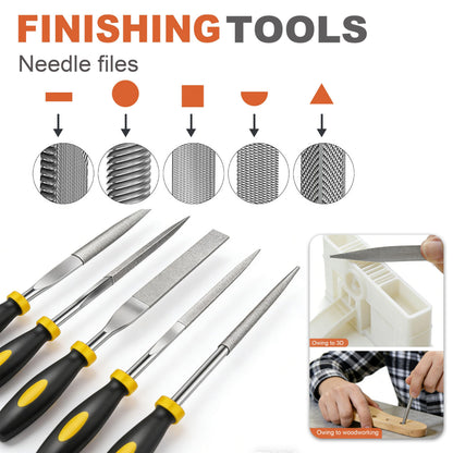 Tinytrees 3D Printer Tool Kit - 30pcs 3D Printing Accessories for FDM & SLA Printers, Nozzle Cleaning Needles, Scrapers, Files, Brushes, Tweezers, Cutter, Carving Knife, Grinding Rods