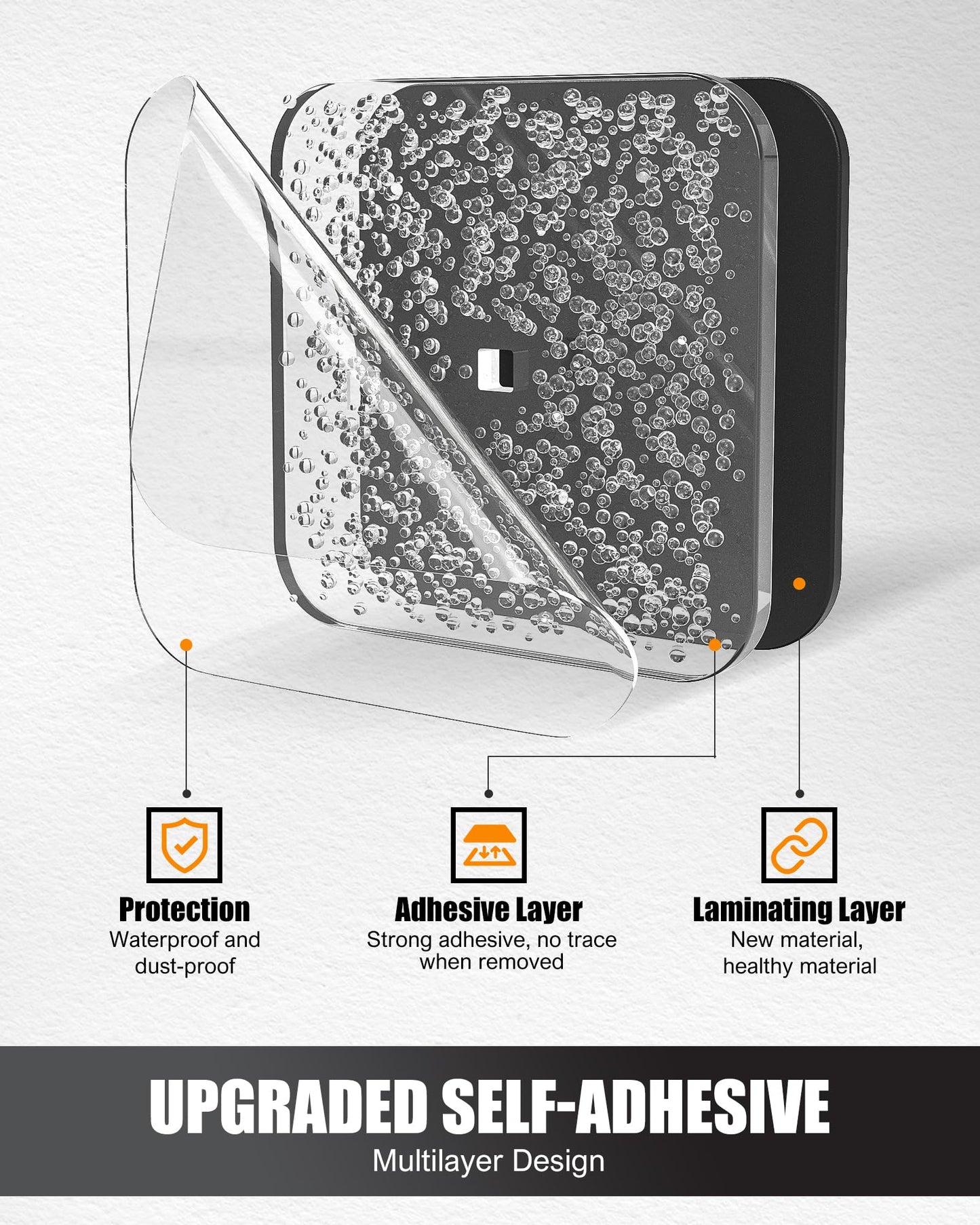 Sunfanie Hat Rack for Hat Storage (4-Pack), Multi-Purpose Hat Organizer, Strong Adhesive Hat Hooks for Wall Organizer for Baseball Caps, Two Mounting Options Hook, Black