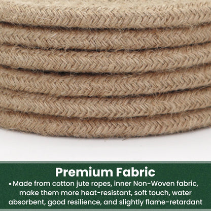 KITLAB 8 Inch Trivets for Hot Dishes, Hot Pots and Pans, Thick Heat Resistant Large Coaster for Kitchen, Hot Pads, Kitchen Essentials, Kitchen Decor for Table & Countertop, 6 Pcs