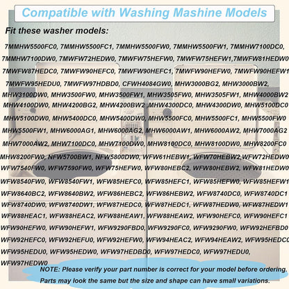 W10425238, WPW10605427 Washer Drain Pump Compatible with Whirlpool, Maytag, Amana Washing Machine, OEM Pump W10605427